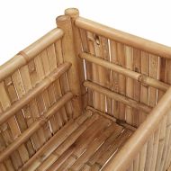 Повдигнато легло Кафяво 70 x 35 x 70 см Бамбук