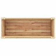 Повдигнато легло Кафяво 90 x 35 x 70 см Бамбук