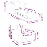 Диван легло Виненочервен 98 x 71 x 83 см Кадифе