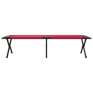 Сгъваемо къмпинг легло Червено 193 x 69 x 45 см