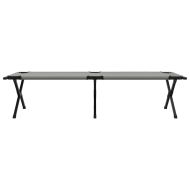 Сгъваемо къмпинг легло Сив 193 x 69 x 45 см Оксфордска тъкан