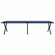 Сгъваемо къмпинг легло 2 бр. Синьо 193 x 69 x 45 см