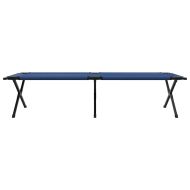 Сгъваемо къмпинг легло 2 pcs Синьо 210 x 80 x 46 см