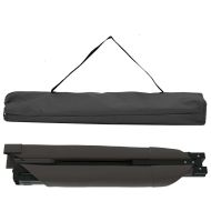 Сгъваемо къмпинг легло 2 pcs Черно 210 x 80 x 46 см