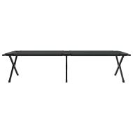 Сгъваемо къмпинг легло 2 pcs Черно 210 x 80 x 46 см