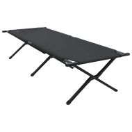 Сгъваемо къмпинг легло 2 pcs Черно 210 x 80 x 46 см
