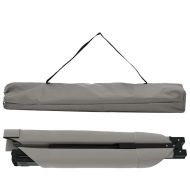 Сгъваемо къмпинг легло 2 pcs Сив 210 x 80 x 46 см