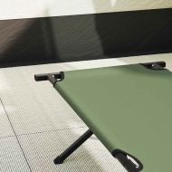 Сгъваемо къмпинг легло 2 pcs Зелен 210 x 80 x 46 см