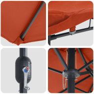 Градински парасол Теракота 385 x 209 x 244 см