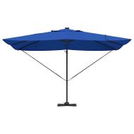 Плажен чадър Азурно син 352 x 251 x 265 см Полиестер и алуминий