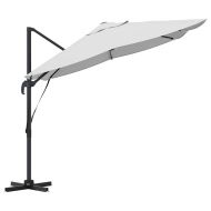 Плажен чадър Пясък 351 x 250 x 260 см Полиестер и алуминий