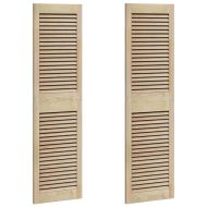 Врата за шкаф с врата 2 pcs Естествен 39,5 x 2,1 x 140,5 см