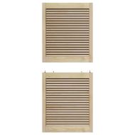 Врата за шкаф с врата 2 pcs Естествен 140,5 x 2,1 x 59,5 см