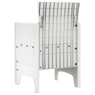 Градински стол 2 pcs Бяло 53 x 49 x 85 см Полипропилен