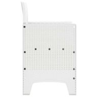 Градински стол 2 pcs Бяло 53 x 49 x 85 см Полипропилен