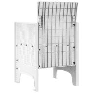 Градински стол 4 pcs Бяло 53 x 49 x 85 см Полипропилен