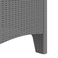 Градински стол 4 pcs Светлосиво 53 x 49 x 85 см Полипропилен