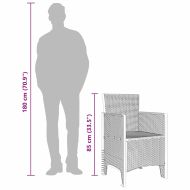 Градински стол 4 pcs Светлосиво 53 x 49 x 85 см Полипропилен