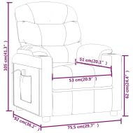 Масажен стол, кремав, текстил