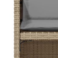 Бистро комплект с възглавници 3 части бежов микс полиратан