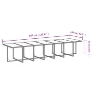 Градински комплект с възглавници 19 части полиратан черен