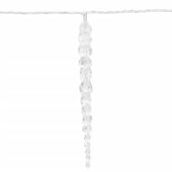 Коледна лампа тип „ледулка“, 100 светодиода, топло бяло, 10 м, акрил, PVC