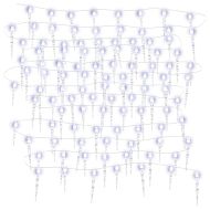 Коледна лампа тип „ледулка“ 200 LED диода, студено бяла, 20 м, акрил, PVC