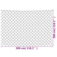 Коледна светеща мрежа, синя, 3x3 м, 306 LED, за закрито/открито