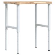 Работна маса, 80x60x(73-99,5) см, масивна акация, правоъгълна