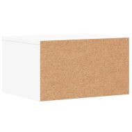 Стойка за принтер, бяла, 40x32x22,5 см, инженерно дърво