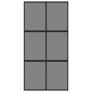 Плъзгаща се врата черна 102,5x205 см закалено стъкло и алуминий