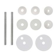 Тоалетни седалки с капаци, 2 бр, МДФ, порцелан