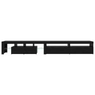 ТВ шкаф 3 pcs Черния дъб 290 x 36,5 x 40 см Инженерно дърво