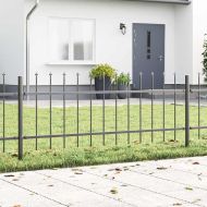 Градска ограда WOERDEN 7 бр. 11,9 x 0,6 м Сив