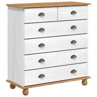 хранилка ASKIM Бяло 91 x 40 x 200,5 см Солидно борово дърво