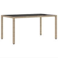 Комплект за хранене в градината 7 pcs Бежово полиратан