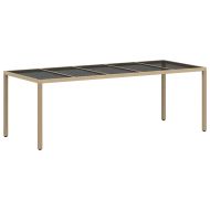 Комплект за хранене в градината 11 pcs Бежово полиратан