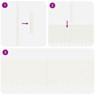 Ограда за трева 30 pcs Бяло 100 x 0,05 x 30 см