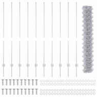 Ограда с пост Сребрист 1,4 x 10 m Стомана