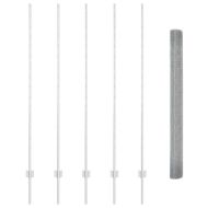 Ограда с пост Сребрист 1,6 x 10 m Стомана