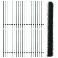 Ограда с пост Зелен 1,5 x 100 м Стомана и PVC