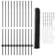 Ограда с пост Сив 1,2 x 25 m Стомана