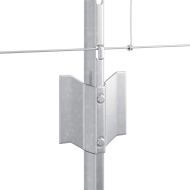 Ограда с пост Сребрист 0,8 x 25 m Стомана