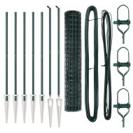 Ограда с пост Зелен 1,6 x 10 m Стомана и PVC