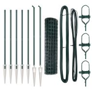 Ограда с пост Зелен 1,2 x 10 m Стомана