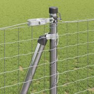 Ограда с пост Сребрист 1,2 x 10 m Стомана