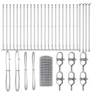 Ограда с пост Сребрист 0,4 x 50 м Стомана