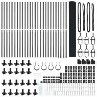 Стълб за ограда. Сив 50 x 1,2 м (16 x 16 мм мрежа)