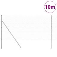 Стълб за ограда. Сребрист 10 x 1,4 м (36 мм мрежа) Стомана