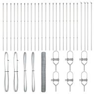 Стълб за ограда. Сребрист